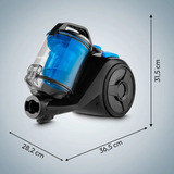 Medion E2001  MD12078, Bodenstaubsauger schwarz/blau