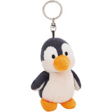NICI Schlüsselanhänger Pinguin 10cm, Schlüsselring grau