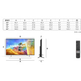 Philips 50PQS8501/12, QLED-Fernseher 126 cm (50 Zoll), schwarz, UltraHD/4K, Ambilight 3-seitig