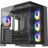 Silentware View A-RGB , Tower-Gehäuse schwarz, Tempered Glass x2