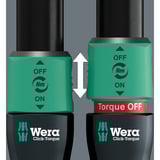 Wera Drehmomentschlüssel mit Umschaltknarre Click-Torque Lock C 3 schwarz/grün, Abtrieb 1/2", 40 bis 200 Nm