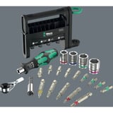 Wera Tool-Check Modular Set Imperial 1, mit 3 Werkzeugmodulen, Bit-Satz schwarz/grün, 50-teilig, zöllig, inkl. 1/4" Bit-Ratsche, Winkelschlüssel