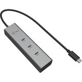 i-tec USB-C Charging Hub silber, Power Delivery, USB-C Video