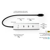 i-tec USB-C Charging Hub silber, Power Delivery, USB-C Video