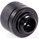 Alphacool Eiszapfen 14mm HardTube Anschraubtülle G1/4 - Deep Black, Verbindung schwarz (matt), für Acrylrohre, harte Schläuche (PUR), PETG