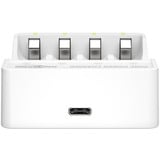 Ansmann Lithium-Ladegerät Pure Power Set 4× Mignon AA Akkus und Lademodul weiß/mehrfarbig