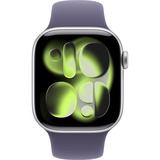 Apple Watch Series 11, Smartwatch silber, Aluminium, 42 mm, Sportarmband nebelviolett S/M, Cellular