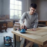 Bosch Professional Akku-Exzenterschleifer GEX 185-LI Professional solo, 18Volt blau/schwarz, ohne Akku und Ladegerät, Ø 125mm