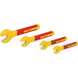 Bosch VDE Einmaulschlüssel-Set 8/ 10/ 13/ 17mm Professional, Schraubenschlüssel rot/gelb, 4-teilig