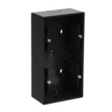 Busch-Jaeger Aufputzgehäuse 2-fach zur Aufnahme von Einsätzen und Abdeckrahmen schwarz, Retail