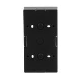 Busch-Jaeger Aufputzgehäuse 2-fach zur Aufnahme von Einsätzen und Abdeckrahmen schwarz, Retail