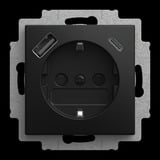 Busch-Jaeger USB Steckdosen Einsatz schwarz, Retail