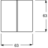 Busch-Jaeger Wippe savelfws weiß, Retail