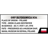 COBI ORP Błyskawica, Konstruktionsspielzeug Maßstab 1:300
