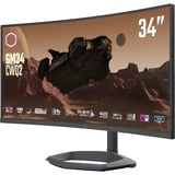 Cooler Master GM34-CWQ2, Gaming-Monitor 86.4 cm (34 Zoll), schwarz, UWQHD, VA, Curved, Quantum Dot, 180Hz Panel