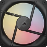 Corsair iCUE LINK LX140-R RGB PWM Reverse, Gehäuselüfter schwarz, 2er Pack, 140 mm