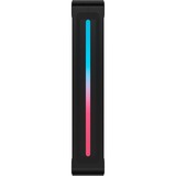 Corsair iCUE LINK LX140-R RGB PWM Reverse, Gehäuselüfter schwarz, 2er Pack, 140 mm