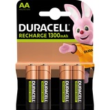 Duracell Akku NiMH 1,2V / 1.300mAh, Typ AA (Mignon) 4 Stück, HR06 / DC1500