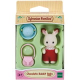 EPOCH Schokoladenhasen Baby Figur mit Hut und Tasche, Spielfigur 