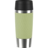 Emsa TRAVEL MUG Classic Twist , Thermobecher grün/edelstahl, 0,36 Liter