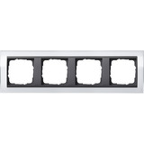 Gira Abdeckrahmen vierfach mit Zwischenrahmen weiß, Retail