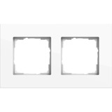 Gira Abdeckrahmen zwei fach, Abdeckung weiß, Retail