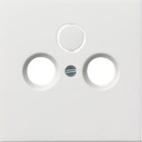 Gira Zentralplatte Antenne Abdeckung für Koaxial-Antennensteckdose Drittes Loch ausbrechbar Retail