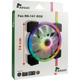 Inter-Tech Argus RS-141 RGB 140x140x25, Gehäuselüfter schwarz