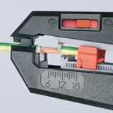 KNIPEX Automatische Abisolier-Zange 12 62 180 SB schwarz/rot, integrierter Drahtschneider