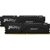 Kingston FURY DIMM 64 GB DDR5-5600 Kit, Arbeitsspeicher schwarz, KF556C36BBEK2-64, Beast, EXPO