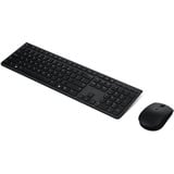 Lenovo Professional wiederaufladbare Funktastatur und -maus-Kombi, Desktop-Set grau, DE-Layout, Scherenmechanik