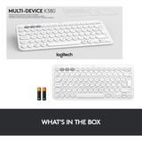 Logitech K380 Multi-Device, Tastatur weiß, DE-Layout, Bluetooth, für Windows/macOS/iPadOS/Chrome OS/Android