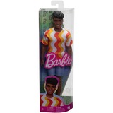 Mattel Barbie Fashionistas Ken-Puppe mit rotem und orangenem Hemd 