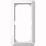 Merten Rahmen zwei fach ohne Mittelsteg weiß (glänzend), Retail