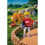 PLAYMOBIL 72089 Animals & Friends Zoo: Tiger und Besucher, Konstruktionsspielzeug 