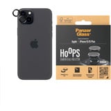 PanzerGlass Hoops Kameraschutz, Objektivschutzkappe schwarz, iPhone 15 Plus / 15
