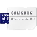 Samsung PRO Plus 512 GB SDXC (2023), Speicherkarte UHS-I U3, Class 10, V30, inkl. USB-Adapter