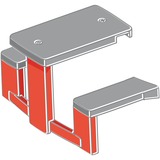 Smoby Picknicktisch, Gartenspielgerät rot/grau, Zubehör für Smoby Spielhäuser