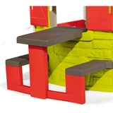 Smoby Picknicktisch, Gartenspielgerät rot/grau, Zubehör für Smoby Spielhäuser