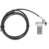 Targus DEFCON Ultimate Universal Resettable Combination Lock, Zahlenschloss schwarz/silber