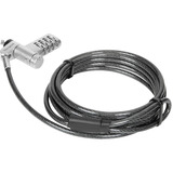Targus DEFCON Ultimate Universal Resettable Combination Lock, Zahlenschloss schwarz/silber