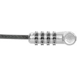 Targus DEFCON Ultimate Universal Resettable Combination Lock, Zahlenschloss schwarz/silber