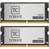 Team Group SO-DIMM 16 GB DDR4-3200 Kit, Arbeitsspeicher silber, TTCCD416G3200HC22DC-S01, T-CREATE CLASSIC 