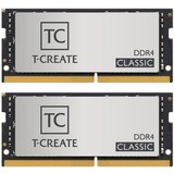 Team Group SO-DIMM 16 GB DDR4-3200 Kit, Arbeitsspeicher silber, TTCCD416G3200HC22DC-S01, T-CREATE CLASSIC