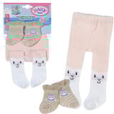 ZAPF Creation BABY born® Strumpfhose und Socken Schäfchen, Puppenzubehör sortierter Artikel, ein Paar