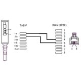 goobay TAE Anschlusskabel DSL/VDSL schwarz, 10 Meter