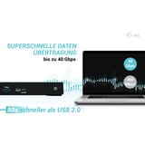 i-tec Thunderbolt4 Triple Display Docking Station, Dockingstation schwarz, Power Delivery 96W