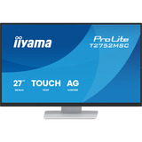 iiyama ProLite T2752MSC-W1AG, LED-Monitor 68.6 cm (27 Zoll), weiß (matt), FHD, IPS, Touchscreen, HDMI, DP, USB-Hub