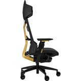 ASUS ROG Destrier Edition 20, Gaming-Stuhl schwarz/gold, mobile Gaming-Armstützmodus, Akustikpaneel