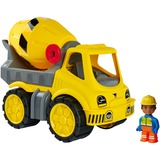 BIG Power-Worker Zementmischer + Figur, Spielfahrzeug gelb/grau